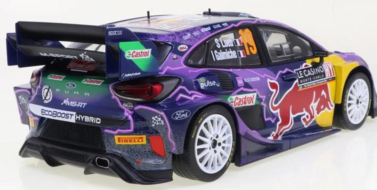 M-Sport Puma- Sébastien Loeb- Monte Carlo 2022- Winner- 1/18 Scale- by IXO- IXO/RMC110