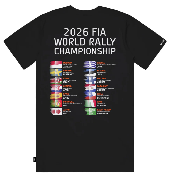 WRC 2026 Calendar T-Shirt